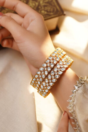 Festive Glow Pear-Cut Zirconia Bangles