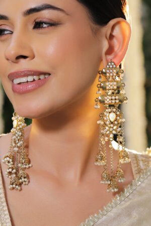 Polished Multi-Chain Kundan Jhumka