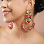 Rich Pink Traditional Chandbali