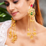 Kashmiri Jhumka Cascade Statement Earrings