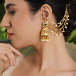 Pearl Drop Layered Golden Jhumkas