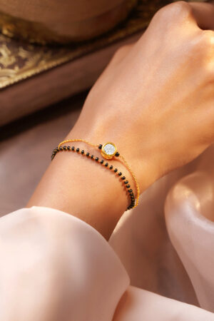 Minimal Gold Mangalsutra Style Bracelet