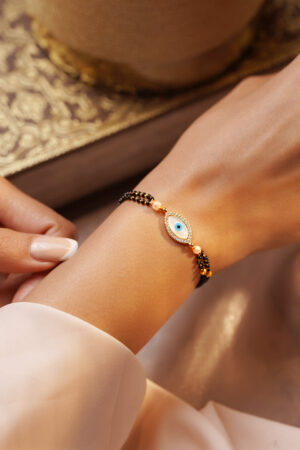 Gifting Ready Evil Eye Mangalsutra Bracelet