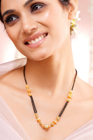Diamond Accent Gold Mangalsutra Necklace