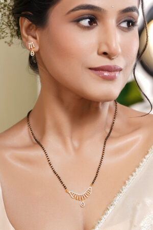 Everyday Elegance American Diamond Mangalsutra Set