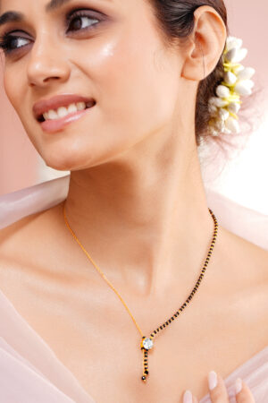 Minimal Sparkle AD Drop Mangalsutra