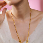 Gold Toned Beaded Necklace