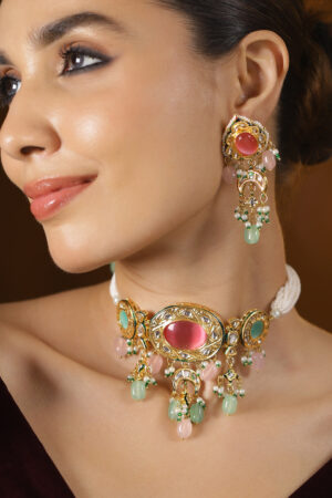 Colour Heritage Kundan Choker Set