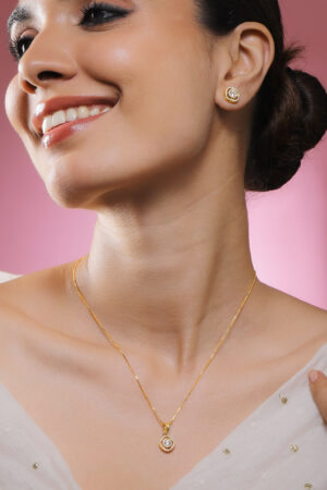 American Diamond Zirconia Necklace Set