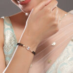 American Diamond Zirconia Evil-Eye Mangalsutra Bracelet