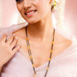 Black Beaded Gold Mangalsutra Set