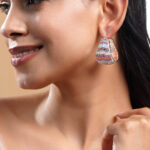 Multicolor Zirconia Luxe Hoop Earrings