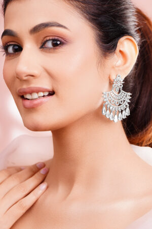 Moonlit Cascade Chandelier Earrings