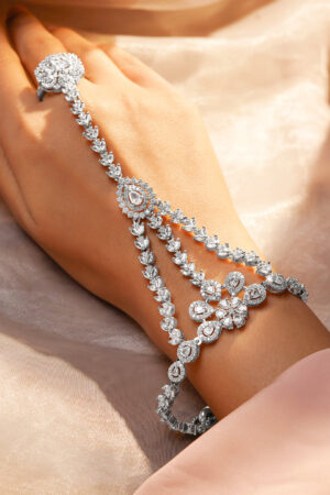 Crystal Bloom Hand Harness Bracelet