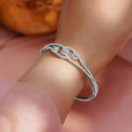 Crystal Bloom Statement Bracelet