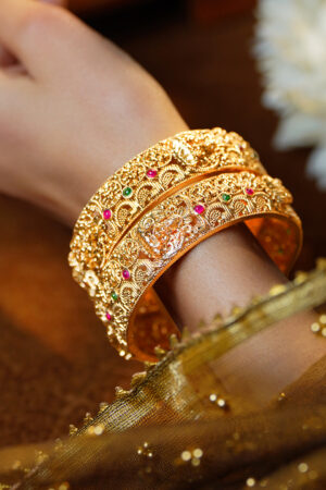 Heritage Temple Gold Luxe Bangles Set