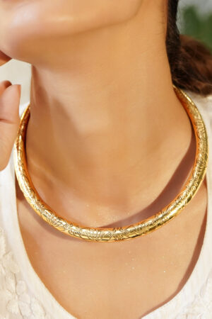 Gold Toned Collar Necklace