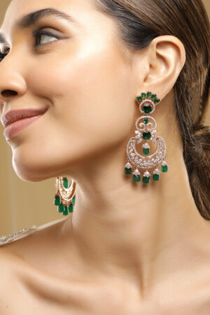 Opulent Red Pearl Dangler Earrings