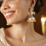 Folk Melody Dual Tone Dome Jhumka