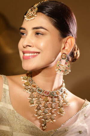 Garden of Colours Kundan Necklace Set