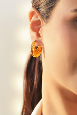 Gold Toned Hoop Earrings