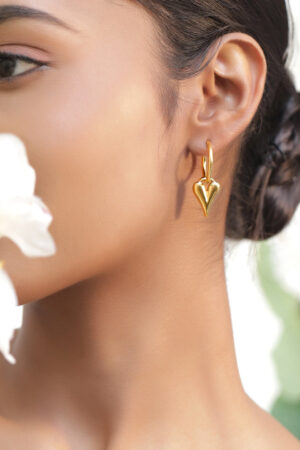 Hanging Triangles Hoop Earrings
