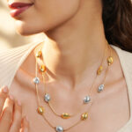 Silver & Gold Beaded Layered Necklace