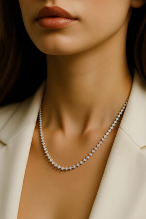 American Diamond Zirconia Necklace