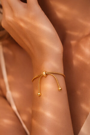Demifine 18K Gold Plated Stainless steel Minimal Statement Chain Bracelet