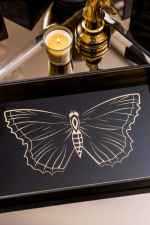 Zahara Butterfly Rectangle Tray