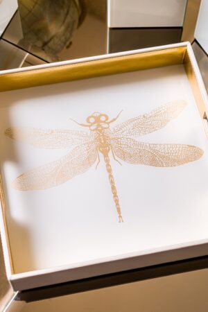 Azalea Dragonfly Square Tray