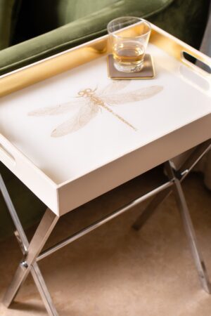Azalea Dragonfly Butler Tray Table