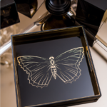 Zahara Butterfly Square Tray