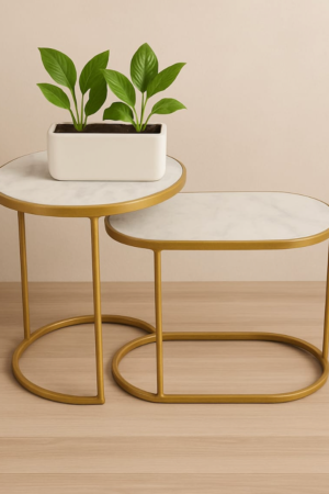 Flow Oval & Round Nesting Table Set of 2