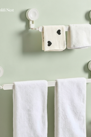 Suction Towel Stand (No-Drill, Waterproof)
