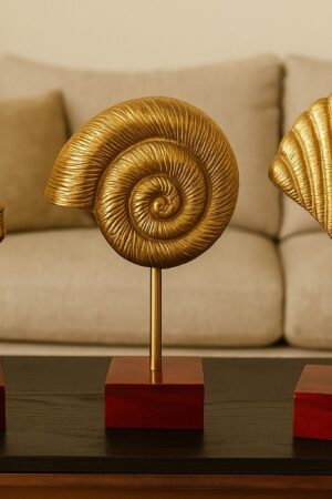 Gold Seashell Accent Set of 3