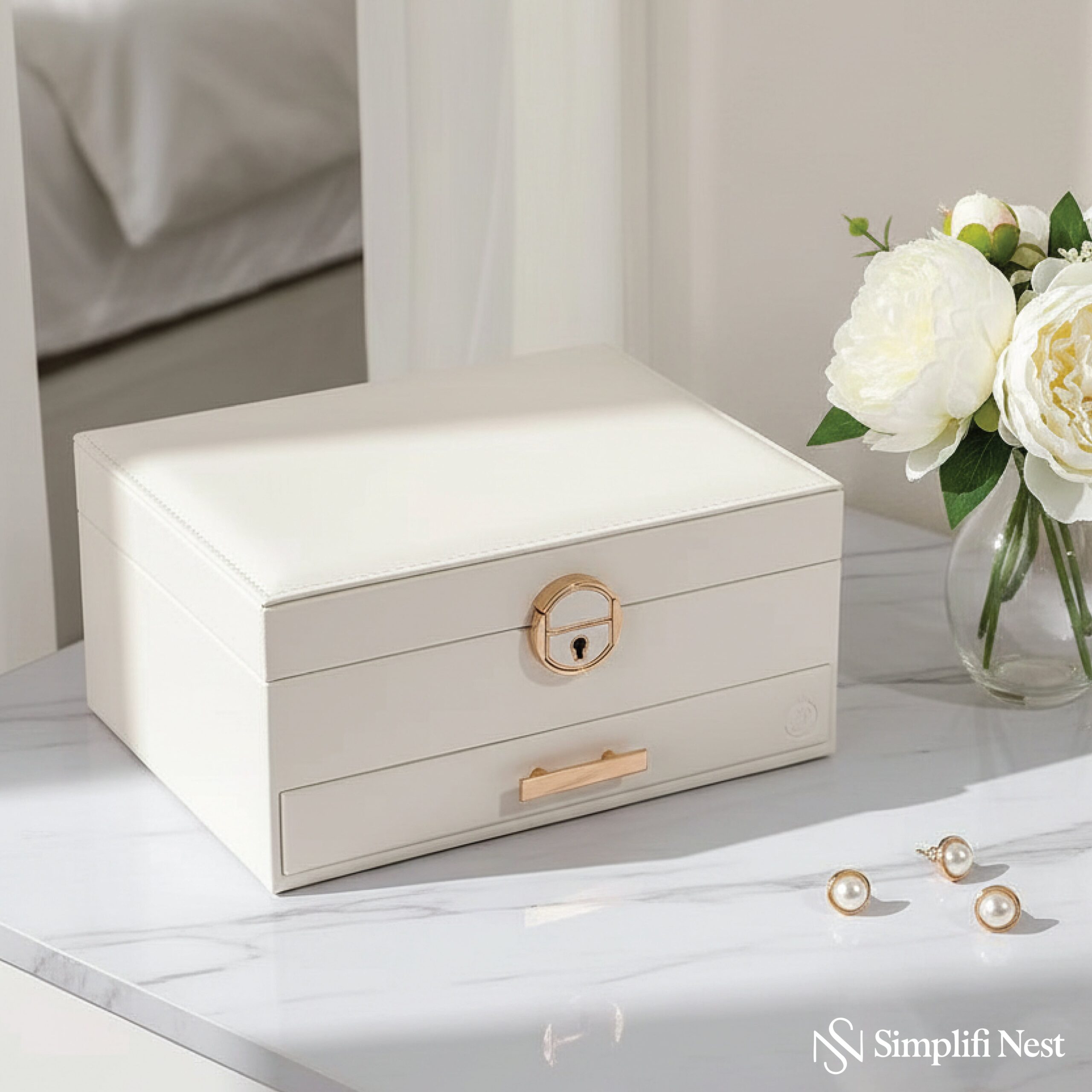 Multi-Section Jewelry and Makeup Organizer for Effortless Organization