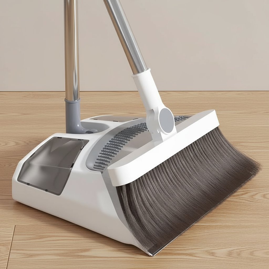 Rotatable Broom & Upright Dustpan Set