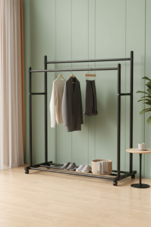 Heavy Duty Double Clothing Rack (65 kg)