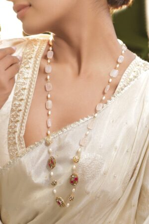 Radiant Beaded with Pearls Necklace