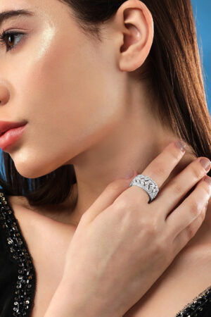 American Diamond Zirconia Statement Ring