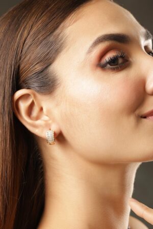 Luxe Shine American Diamond Zirconia Hoops
