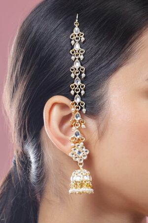 Golden Stories Dipped in Kundan Jhumka