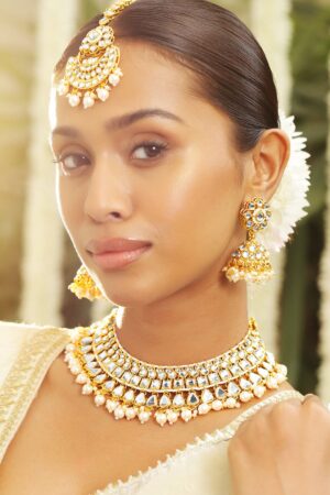 New Age Queen Kundan Necklace Set