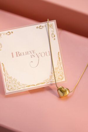 Clean Heart Gold Plated Pendant Necklace