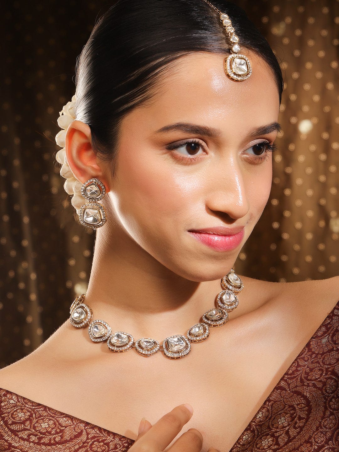 Empress Glow Kundan Necklace Set