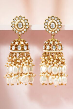 Refined Ivory Tone Jhumka