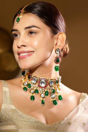 Royal Bloom Kundan Choker Set