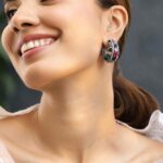 Stylish Fusion Multicolour Zirconia Hoops