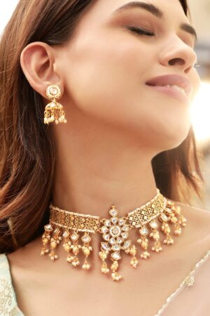 Royal Kundan Contemporary Necklace Set